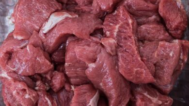 هل اللحم النيء مضر للكلاب